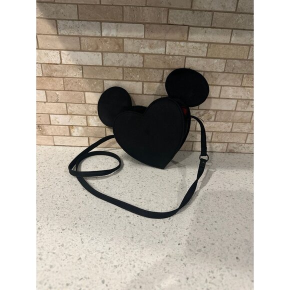 MICKEY MOUSE X KEITH‎ HARING Heart W/Ears Figural Mini-Bag Purse Disney - Picture 2 of 3